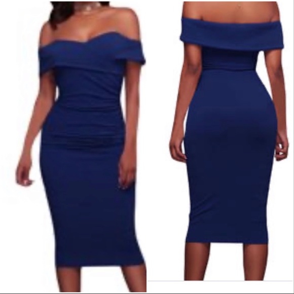 Blue versatile shoulder midi - Picture 8 of 9